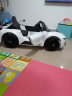 贝瑞佳（BeRica）宝马I8授权婴儿童电动车遥控汽车小孩玩具车可坐人宝宝摇摆 白色四驱摇摆+遥控+皮座 实拍图