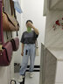 Semir【彩?！可R牛仔褲女高腰顯瘦褲子夏季破洞復古直筒褲 牛仔淺藍88101 27 曬單實(shí)拍圖