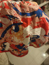 長(cháng)命富貴 肚兜嬰兒新生兒衣服寶寶小兜兜護肚半背背心夏季薄款肚圍吊帶純棉周歲衣服禮服百日百天百歲宴衣服 龍行龘龘-紅 73cm(均碼(建議身高59-80)) 曬單實(shí)拍圖