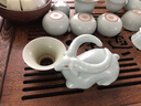 東道汝窯河南非遺臥薪嘗膽2015年老東道功夫茶具羊年生肖創(chuàng  )意擺件茶道 天青色（禮盒裝） 曬單實(shí)拍圖