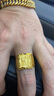 金世喜999足金經(jīng)典款式馬到成功 霸氣老板戒指 活口男戒 婚慶送禮戒指 金重28.55g 曬單實(shí)拍圖