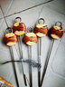 傲龍釣甲魚鋼絲子線雙鉤套裝掉甲魚王八釣鱉專用鉤子歪嘴吊甲魚勾子 甲魚鉤子【鋼絲線中號10副】 曬單實拍圖