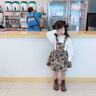 FNJ KIDS童裝女童連衣裙春秋季新款洋氣兒童裙子女寶寶公主裙兩件套 公主裙套裝卡其（現(xiàn)貨直發(fā)） 120 (建議身高110-120cm) 曬單實拍圖
