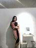 達(dá)芬奇密碼 女士混紡真絲絲巾桑蠶絲圍巾室內(nèi)披肩絲毛長(zhǎng)巾送女友生日禮物 橡皮粉 曬單實(shí)拍圖