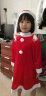 企米 圣诞老人服装套装金丝绒成人圣诞节表演服cos装扮老人衣服装饰 圣诞节女童服装（6到8岁） 实拍图