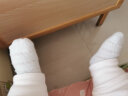 全棉时代儿童袜子婴儿棉袜宝宝新生儿地板袜男女童中长筒袜春夏 3双装 霞橙+浅灰+浅蓝（儿童中筒） 11cm（1-2岁） 实拍图