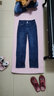 詩(shī)迪芙牛仔褲女寬松加長(cháng)直筒褲網(wǎng)紅春秋季新款高腰顯瘦復古闊腿褲垂感長(cháng)褲百搭拖地褲 復古藍九分 M碼 曬單實(shí)拍圖