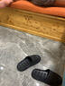 索凱特不易積水防臭漏洞拖鞋厚底防滑浴室女漏水速干鏤空室內踩屎感男 835黑色 42-43 曬單實(shí)拍圖