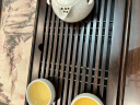 尚言坊茶盘储水式小型实木茶台家用 中式旅行茶具托盘 10黑檀木中盛水茶盘+三大配件 实拍图