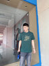 GENIOLAMODEt恤男士純棉夏季中國風(fēng)潮流印花個(gè)性圓領(lǐng)短袖男款體恤 綠色 M 曬單實(shí)拍圖
