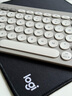 羅技（Logitech）時尚系列 K380無線藍(lán)牙鍵盤 超薄便攜辦公鍵盤安卓電腦手機(jī)平板iPad送女生女友禮物 K380煙云灰 曬單實(shí)拍圖