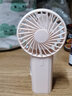 ggr充電寶小風(fēng)扇手持 usb戶(hù)外隨身便攜式可充電靜音超大風(fēng)力辦公室學(xué)生桌面宿舍 臺式小電風(fēng)扇雙扇葉 粉色 10000mAh 曬單實(shí)拍圖