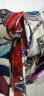 上海故事韩版气质丝巾女小围巾长巾时尚气质高档飘带小领巾 红黑格型 实拍图