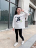 優(yōu)優(yōu)1點-女童鯊魚褲春秋新款外穿兒童打底瑜伽褲秋裝女孩黑色褲子 2489黑色【春秋款】 150cm 曬單實拍圖