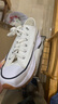 匡威（Converse）官方Run Star Hike低幫帆布流星厚底鞋小白鞋168817C 白/168817C 38 曬單實(shí)拍圖