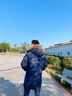 花花公子品牌男士羽絨服秋冬季新款加厚款保暖連帽外套男中青年爸爸裝上衣 墨綠 L 曬單實(shí)拍圖