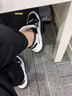 PINLI品立男鞋子秋冬新款男士潮流系帶高幫休閑鞋B2032246 黑白 42 曬單實(shí)拍圖