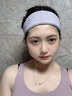 李寧吸汗頭帶止汗發(fā)帶男女跑步運動(dòng)健身導汗發(fā)帶籃球瑜伽吸汗束發(fā)頭帶 灰紫【柔軟親膚/無(wú)懼汗水】 曬單實(shí)拍圖
