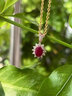 IL&CO尤珂「花樣年華」天然紅寶石吊墜18K金戴妃款鉆石項(xiàng)鏈女七夕禮物 1克拉 左右*紅寶石吊墜（配銀鏈） 曬單實(shí)拍圖