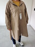 品匯菲大碼女裝風(fēng)衣春秋季上衣加肥微胖mm肥人時(shí)尚藏肉遮肚子中長(cháng)外套潮 卡其色 常規 1942 4XL 建儀190-210斤 曬單實(shí)拍圖