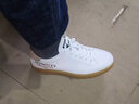 洛克華菲（Rock Fairwhale）新款低幫男士休閑鞋歐美時(shí)尚板鞋男潮小白鞋男真皮 白色 41 曬單實(shí)拍圖