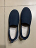 斯凱奇（Skechers）夏季男鞋一腳蹬健步鞋休閑運動鞋舒適緩震懶人鞋軟底耐磨爸爸鞋 海軍藍色/NVY 44.5 曬單實拍圖