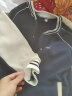 NASA LEAP棒球服外套女秋春秋2022新款设计感小众宽松百搭长袖上衣ins 藏青色(春秋薄款) M 建议（90-110斤） 实拍图