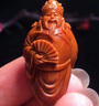 盤道 橄欖核手串 六財(cái)神 文玩橄欖核雕手把件 南工大師沈靜蘭 手工雕刻 2.0*3.6cm 曬單實(shí)拍圖