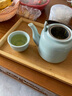 古笙記 影青瓷茶具套裝家用陶瓷茶壺茶杯功夫茶具整套景德鎮手工描金 簡(jiǎn)約款缸杯+竹托盤(pán) 曬單實(shí)拍圖