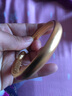 創(chuàng)緣 仿真沙金手鐲女傳承媽媽款仿金心經(jīng)仿金鐲子磨砂鍍金首飾久不掉色 寬0.9cm*內(nèi)徑5.8cm*重48g 曬單實(shí)拍圖