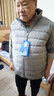 卡度頓L-8XL胖子大碼男裝輕薄羽絨服男秋冬外套胖子男式加肥加大馬甲白鴨絨無(wú)袖立領(lǐng)坎肩280斤 淺灰色 7XL建議230-255斤左右 曬單實(shí)拍圖