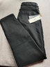 NY-RCE牛仔褲女加絨2025秋冬季新款潮牌高腰修身顯瘦煙灰色小腳鉛筆褲子 黑色長(cháng)褲加厚 加絨 30 曬單實(shí)拍圖