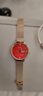 格瑪仕（GEMAX）女士手表女款品牌女表石英表女十大名牌電子手表女生國表腕表瑞表 520紅面網(wǎng)帶（心形手鐲+禮盒） 曬單實(shí)拍圖