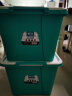 茶花（CHAHUA）茶花塑料收纳箱衣物整理箱35L58L68L多规格玩具整理箱储物 绿色 【68L内置滑轮】2个装 实拍图