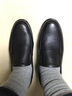 奧康男鞋春季牛皮休閑鞋男士套腳商務(wù)皮鞋一腳蹬舒適透氣爸爸鞋氣墊軟底 黑色105421000JL 43 曬單實(shí)拍圖