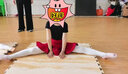 艾舞戈拉丁舞服裝女童舞蹈服套裝少兒表演練功服比賽服女孩拉丁舞裙 黑色連體服+酒紅魚(yú)尾裙（短袖） 130 (身高130-140cm) 曬單實(shí)拍圖