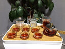日式玻璃功夫茶具茶杯套裝家用客廳簡茶蓋碗小套辦公室會客 9頭霧語金邊套裝+側(cè)把壺+六君子 曬單實(shí)拍圖