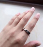 紀詩(shī)哲（GIEVSZHE）情侶戒指莫桑鉆對戒男女婚戒刻字紀念送女友生日禮物情人節 寵愛(ài)宣言對戒【免費刻字】 曬單實(shí)拍圖