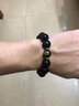 BOYESXSO烏金黑曜石手鏈男士銀護身符手串送父親男朋友生日禮物 曜心級黑曜石（14mm珠徑）-【龍/蛇】普賢菩薩 曬單實(shí)拍圖
