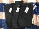 巴魯特（Brloote）棉彈黑牛仔褲男修身肌理質(zhì)感光澤休閑長(cháng)褲冬裝 黑色 170/80A 曬單實(shí)拍圖