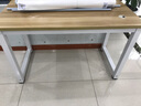 愛兒舒（LOVSSU）辦公家具職員辦公桌椅組合屏風(fēng)卡座現(xiàn)代簡約工位多人培訓(xùn)電腦桌子 單人位（含椅含柜） 淺胡桃配白架 曬單實(shí)拍圖