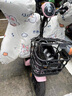 逗趣家電動(dòng)車(chē)擋風(fēng)被冬季加厚親子電瓶車(chē)加絨加大擋風(fēng)罩護腿被保暖擋風(fēng)衣 米底云朵小兔【護肩護脖大側翼】 曬單實(shí)拍圖