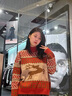德瑪納（dme）【氛圍新年紅】冬季通勤長(zhǎng)袖線衫軟糯柔膚針織衫女上衣毛衣 紅色 M 曬單實(shí)拍圖