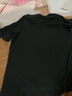 續點(diǎn)短袖t恤男士純色有領(lǐng)純棉修身緊身polo翻領(lǐng)打底衫健身夏季v領(lǐng)上衣 黑色 2XL 曬單實(shí)拍圖