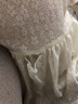 G.DUCKKIDS童裝女童連衣裙夏季公主裙兒童裙子夏裝純色小白裙女孩泡泡袖長裙 米白色 130 尺碼7~8歲【120-130cm】cm 曬單實拍圖