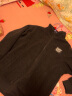 卡帕（Kappa）羊羔绒外套情侣男女泰迪绒立领外套运动卫衣 黑色-990 S 实拍图