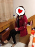 情羅蘭中老年女裝外套媽媽裝秋裝50歲60中長款連帽風(fēng)衣春秋季母親上衣女 紅色 均碼 3XL 【115-130斤】 曬單實拍圖