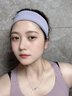 李寧吸汗頭帶止汗發(fā)帶男女跑步運動(dòng)健身導汗發(fā)帶籃球瑜伽吸汗束發(fā)頭帶 灰紫【柔軟親膚/無(wú)懼汗水】 曬單實(shí)拍圖