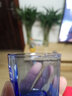 玻璃杯子套裝水杯果汁啤酒杯牛奶喝水杯耐熱泡茶無(wú)蓋客廳茶杯家用 6支藍(lán)色矮四角 曬單實(shí)拍圖