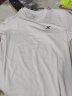 特步运动短袖T恤男夏季速干男装冰丝上衣 0325白色 S  实拍图